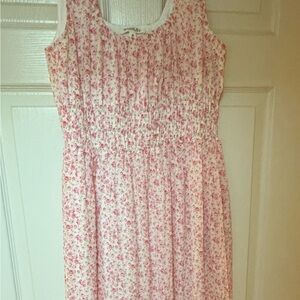 Kate Landry Pink Floral Sleeveless Dress